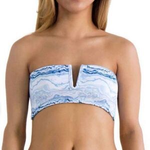 Nirvanic Swim Bikini Zara Top in Crystal Wave (XS)